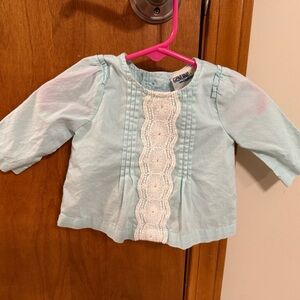 Newborn OshKosh B'gosh Mint GREEN Top